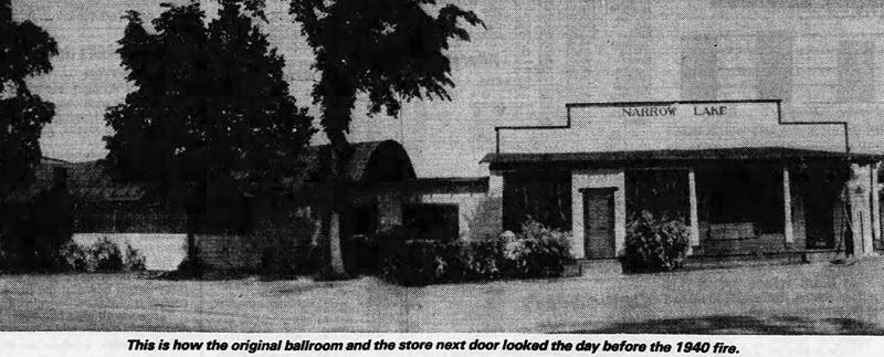Narrow Lake Ballroom - Aug 1984 Article Photo